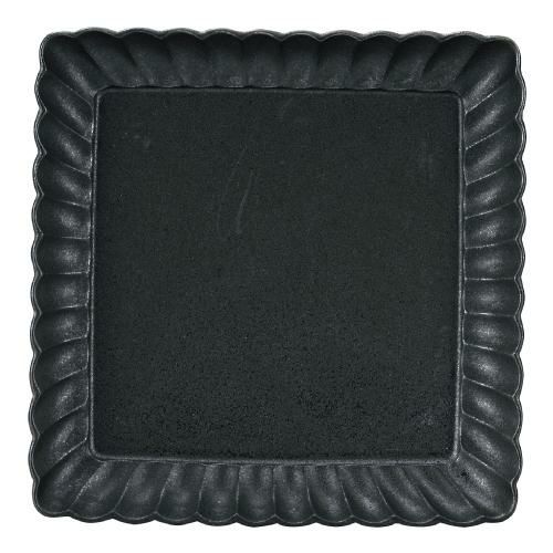 かすみ 黒 17cm正角皿【まとめ買い商品】