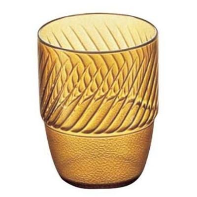 コップ筋入 PC-22 アンバー ポリカーボネイト