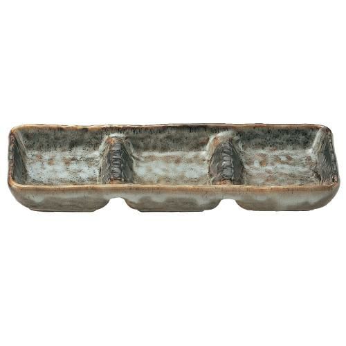 山がすみ 石目3品盛 美濃焼【まとめ買い商品】