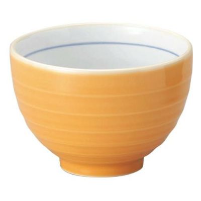 オレンジ 横筋4.8丼 美濃焼 オレンジ【まとめ買い商品】