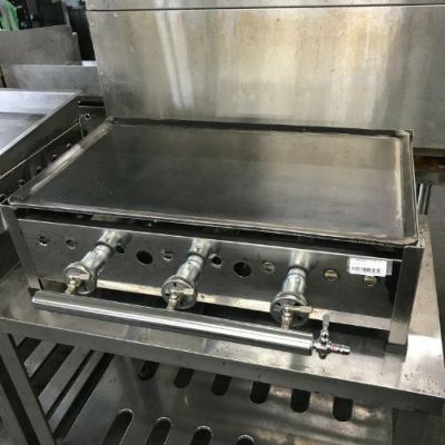 ★兼光 鉄板焼器 プロパン用 TS-60 中古】プレス鉄板焼き 兼光産業 TS-60 幅614×奥行370×高さ180 LPG