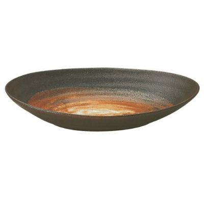 志野化粧 リップル22cmオーバル【まとめ買い商品】
