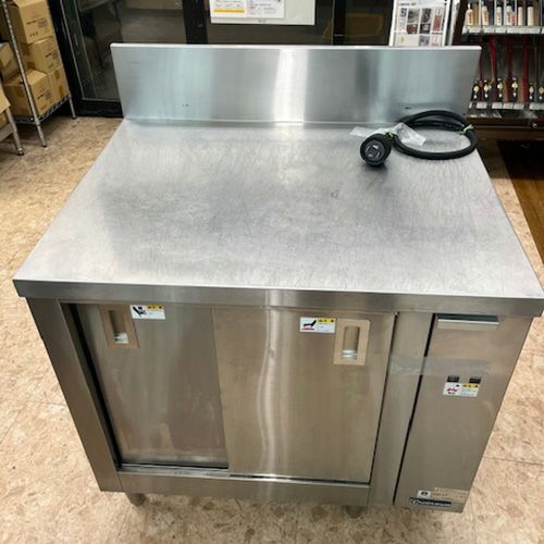 中古】ウォーマーテーブル ニチワ電機 EDT-900ASMP 幅900×奥行600×高さ