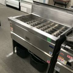 中古】立型炊飯器 服部工業 LGH-150 幅725×奥行731×高さ1325 都市ガス