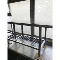 TBWG-124【テンポスオリジナル】コンロ台/ステンレス作業台 幅