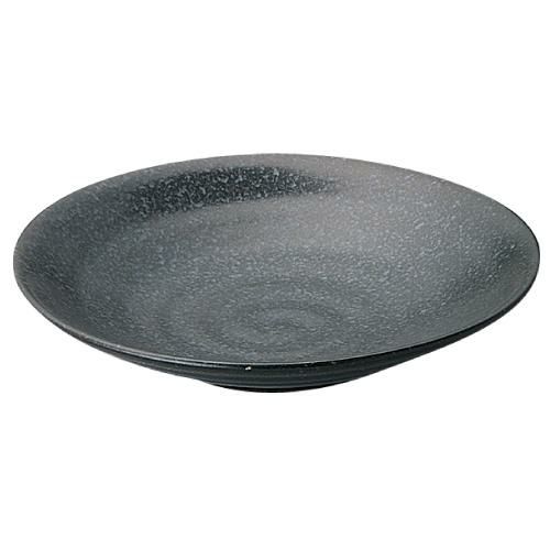 【黒洋 リップル4.8皿】丸皿 高さ29mm×直径:145mm【業務用】【グループB】【プロ用】【まとめ買い商品】