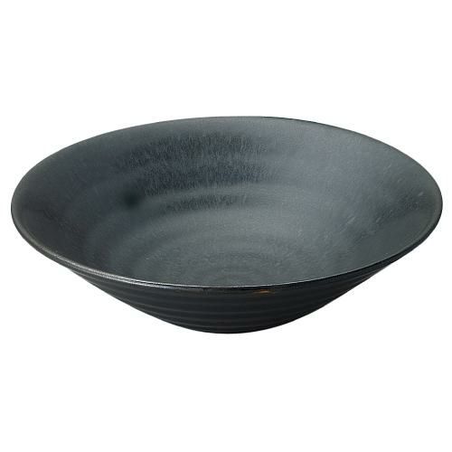 【黒洋 リップル8.0鉢】 高さ70mm×直径:262mm【業務用】【グループB】【プロ用】【まとめ買い商品】
