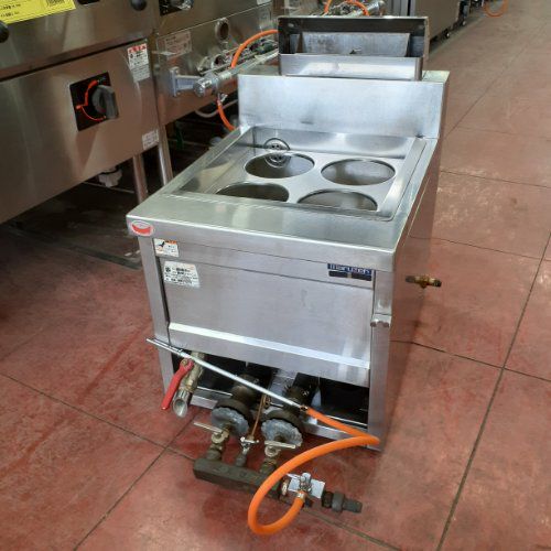 業界最長1年保証】【中古】ガスゆで麺機 4テボ マルゼン MRK-045TB 幅