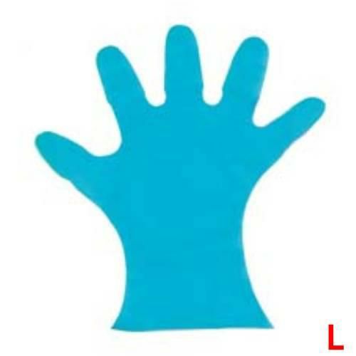 カラーマイジャストグローブ #28 化粧箱(5本絞り)200枚入 グリー L 27μ