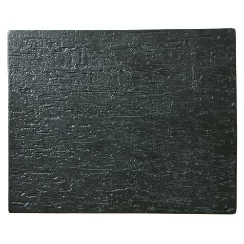 【漆黒 32cmプレート】角皿 幅327mm×奥行266mm×高さ9mm【業務用】【グループB】【プロ用】【まとめ買い商品】