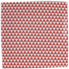 山格子 19.5cmスクエアープレート 赤【まとめ買い商品】