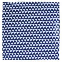 山格子 19.5cmスクエアープレート 青【まとめ買い商品】