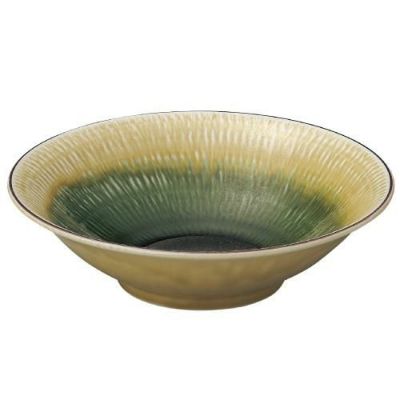 水明かり織部 8.5平鉢【まとめ買い商品】