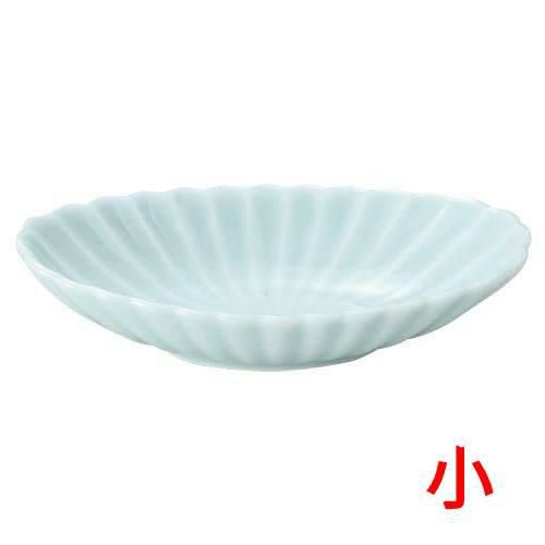 かすみ 青白 楕円皿小【まとめ買い商品】