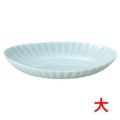 かすみ 青白 楕円皿大【まとめ買い商品】