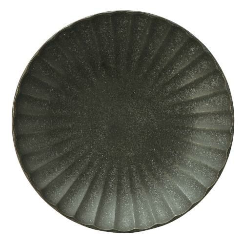 かすみ 黒 12.5cm丸皿【まとめ買い商品】