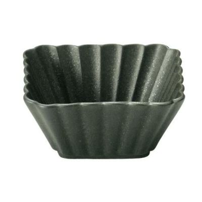 かすみ 黒 7cm正角深鉢【まとめ買い商品】