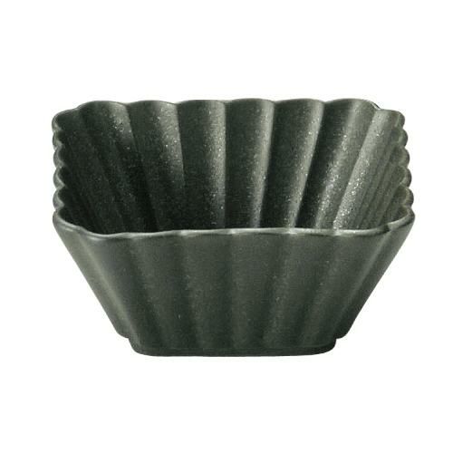 かすみ 黒 7cm正角深鉢【まとめ買い商品】