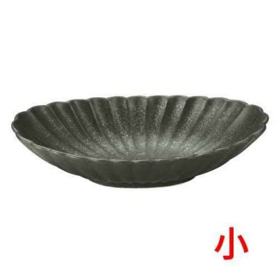 かすみ 黒 楕円皿小【まとめ買い商品】
