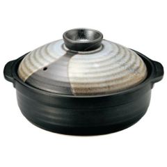 山がすみ 団らん10号鍋 IH対応 美濃焼【まとめ買い商品】