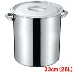 クローバー 電磁モリブデン 寸胴鍋(目盛付)33cm/業務用/新品/送料無料