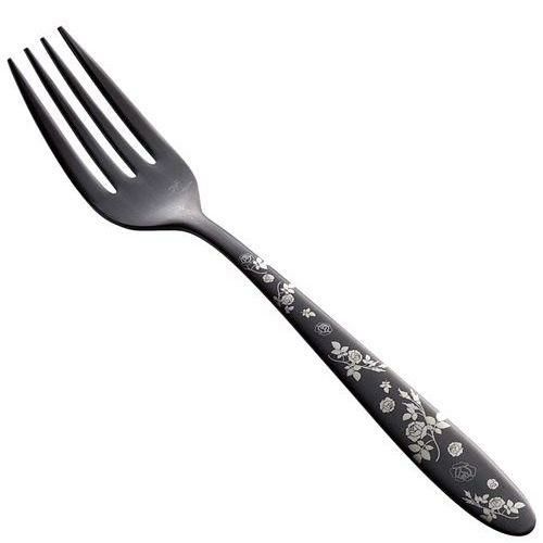 ステン シーク 黒酸化発色 ローズ デザートフォーク