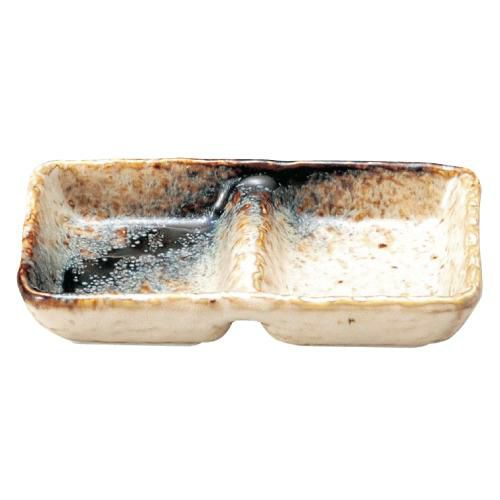 銀河 石目2品盛 美濃焼【まとめ買い商品】