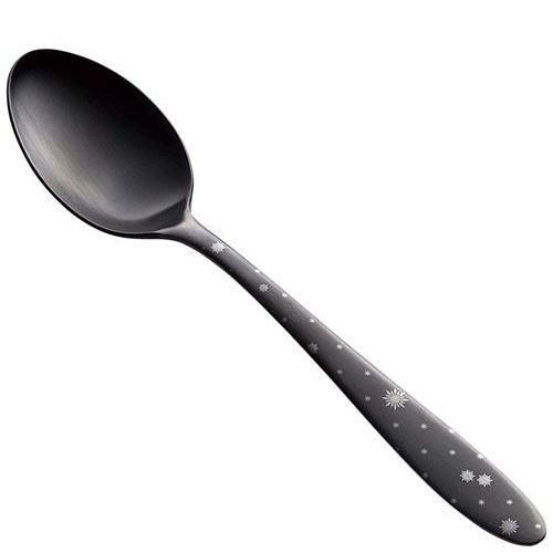 ステン シーク 黒酸化発色 クリスタル ティースプーン