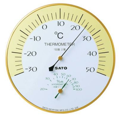 温湿度計 ハーモニー温湿度計 1410-00 佐藤計量器【業務用/新品】【グループW】【プロ用】