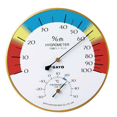 温湿度計 メロディー温湿度計 1412-00 佐藤計量器【業務用/新品】【グループW】【プロ用】