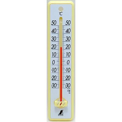 温度計 壁掛型温度計 20cm 【イエロー】 48352 シンワ測定【業務用/新品】【グループW】【プロ用】