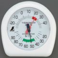 温湿度計 温湿度計 チャ―ミー P-2 12cm 【ホワイト】 70380 シンワ測定【業務用/新品】【グループW】【プロ用】