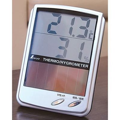 温湿度計 デジタル温湿度計 B 最高・最低ソーラーパネル 72989 シンワ測定【業務用/新品】【グループW】【プロ用】