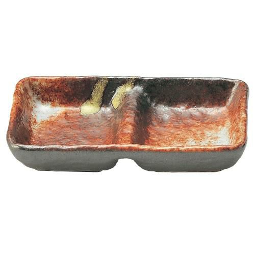 明志野 石目2品盛 美濃焼【まとめ買い商品】