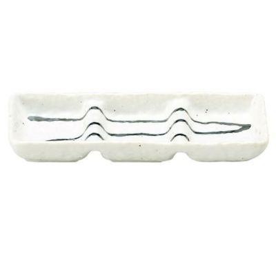 粉引黒ライン 石目3品盛【まとめ買い商品】