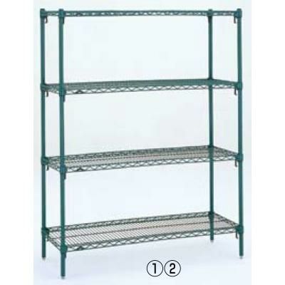 シェルフ【メトロ スーパーアジャスタブルシール 3 (A24シリーズ)セット 高さ1.895 4段 A2448NK2】 メトロ 奥行610mmシリーズ