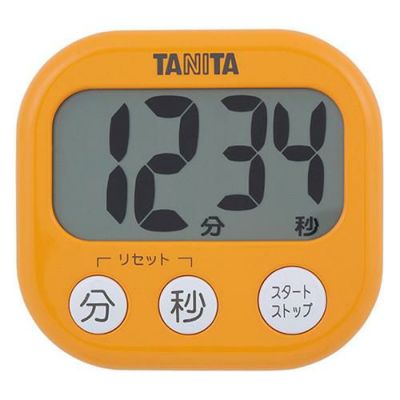 100分計 デカ見えタイマー100分計【アプリコットオレンジ】 TD-384-OR タニタ【業務用/新品】【グループW】【プロ用】