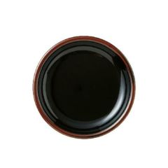 【黒艶 15.5cm丸皿】 高さ25mm×直径:155mm【業務用】【グループB】【プロ用】【まとめ買い商品】
