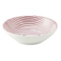 細縞 9.5cm浅ボウル 赤【まとめ買い商品】