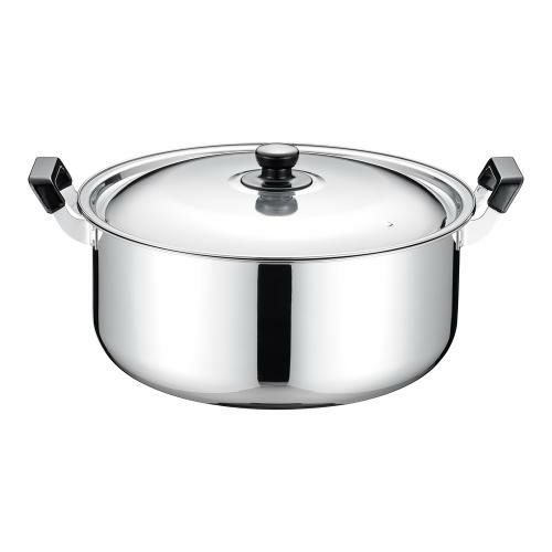 TKG ステンレス プラ柄 実用鍋 36cm