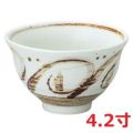 茶色唐草 反4.2丼 美濃焼【まとめ買い商品】