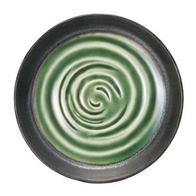 水鏡 緑 4.3丸皿 緑【まとめ買い商品】
