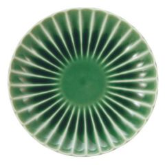 かすみ 緑 14.5cm丸皿【まとめ買い商品】