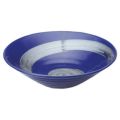 銀彩ブルー リップル8.0鉢 ブルー【まとめ買い商品】