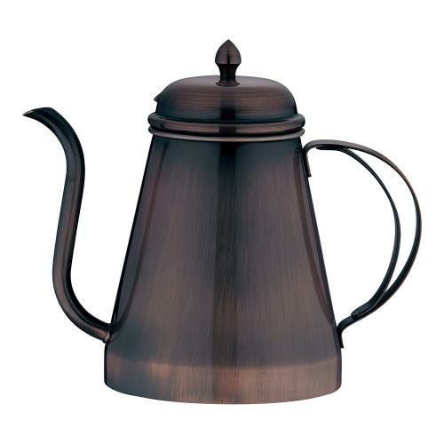 18-8コーヒードリップポット 蓋付 ブロンズ 1000cc