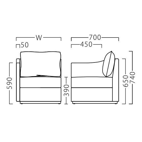 デージ右アーム2P W1250 Aランク