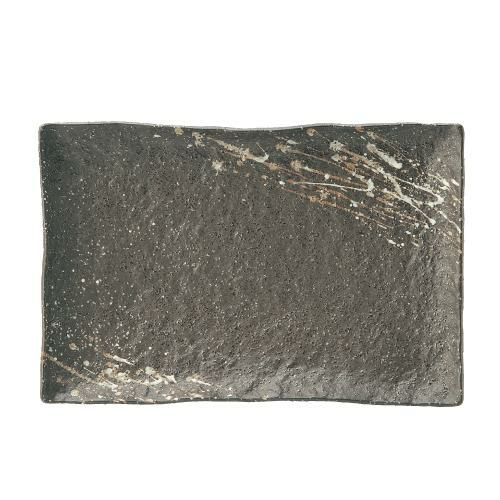 吹雪 石目尺二長角皿 美濃焼【まとめ買い商品】