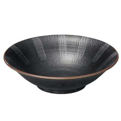 黒雅 7.5平鉢【まとめ買い商品】