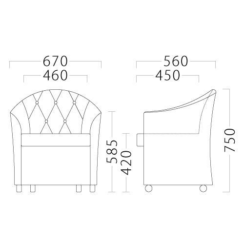 リラークイス(キャスター付) Aランク