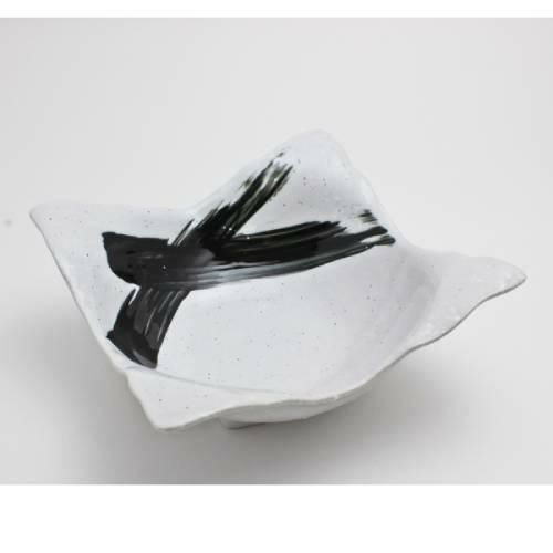 TB 四方鉢 大 白 黒刷毛/1入